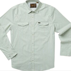 Howler Brothers H Bar B Tech Shirt - Gambler Stripe: Treehouse